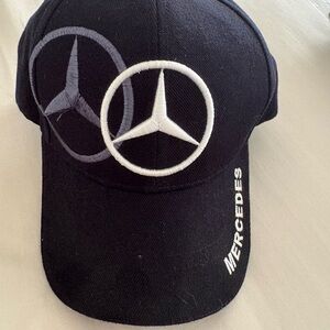 Mercedes Benz Black Cap with White Logo